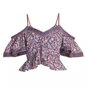 Isabel Marant Off-The-Shoulder Paisley Top - Med - NWT